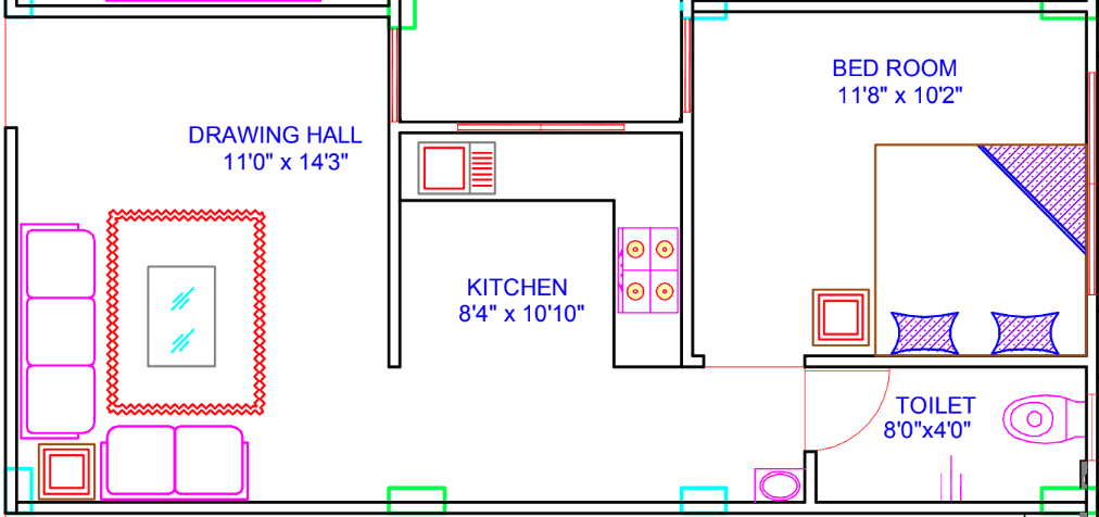 1bhk service apartments indore