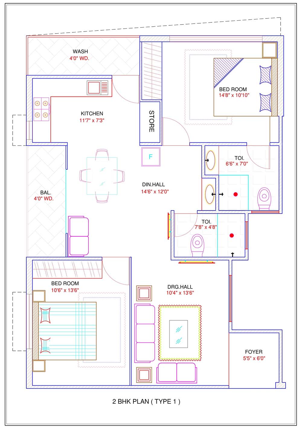 402 Block-E 1 BHK Flats For Sale In Indore | DCNPL Hills Vistaa