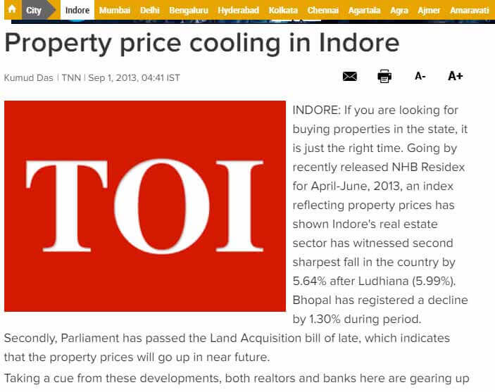 indore real estate news updates indore real estate news updates