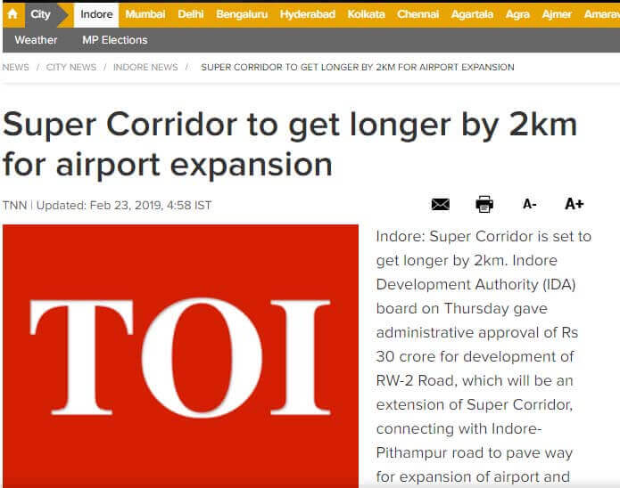 indore real estate news updates indore real estate news updates
